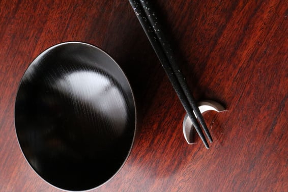 山中塗　飯椀　国産　欅　すり漆　摺漆　軽い