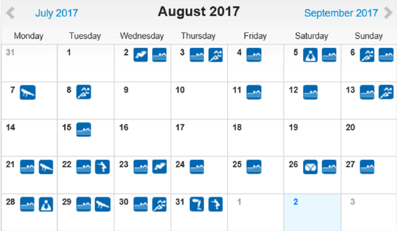 freaky routine, tägliche Übungen, Projekt 100, runtastic, Statistik August 2017