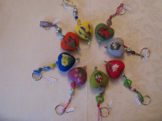 von li.: Under the sea, Lavendula, Sommerzeit, Apfelbäckchen, Schwammerlzeit, Er liebt mich..,Gartenzeit, Rosengarten