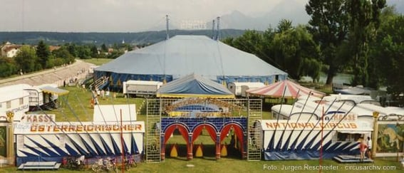 Österr. Nationalcircus am Wasenboden in Villach 1993  (Foto: J. Reschreiter)