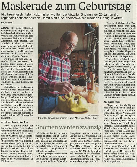 Unser Maskenvater - Markus Kläger