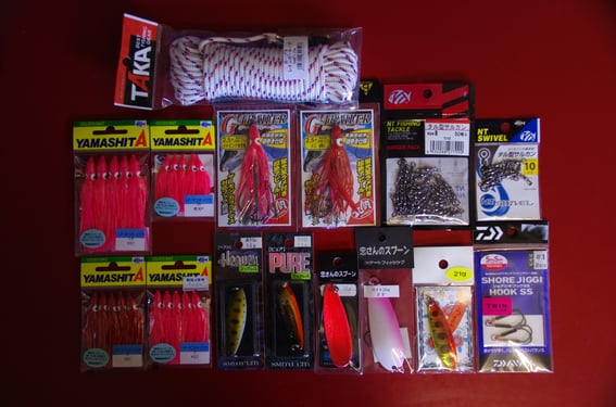 それなりの用意はして行ったわけです。写真は、新たに補充したもの。「忠さんのスプーン」で釣りたかった……