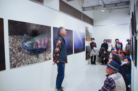 パーティーに先立って行われた、ライトニングトークの一コマ