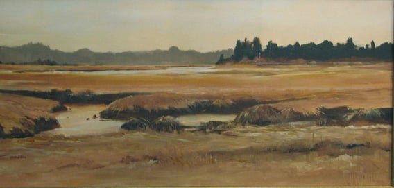 old dam rd;oil on panel