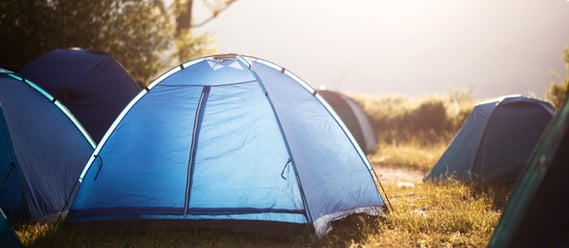 Campingtoilette beim Zelten