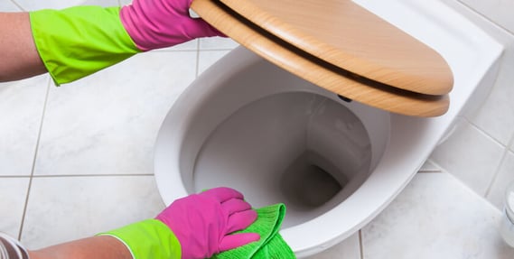 Toilette entkalken, regelmäßig reinigen