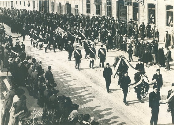 Begräbnis Karpinski 31.03.1914 (siehe Kaleidoskop / Zwei Tödliche Duelle)