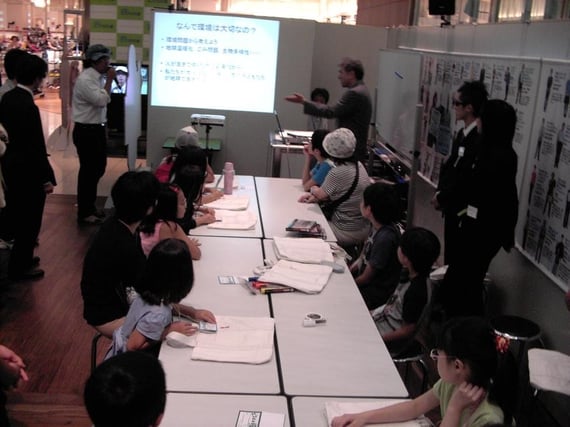 なんで環境なの?(参加したこどもたちに配慮して画像が鮮明ではないことがあります。)