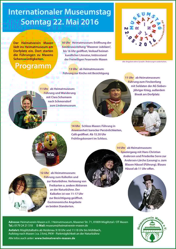 Plakat IMT 2016 in Maxen und Umgebung. Großansicht per Klick möglich.