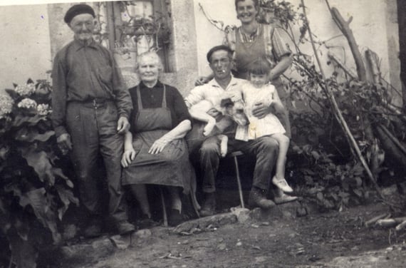 José Antonio,Hortensia,Angel,Ofelia y Mari (finales de los 60)