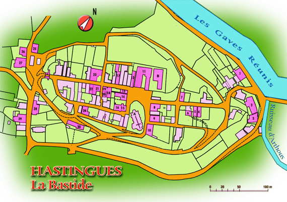 orthe, hastingues, peyrehorade, landes, aquitaine, dax, adour, arthous, cagnotte, sorde, barthe, saumon, alose, hastings, monsabert, destrac, jean paul laurens, bastide