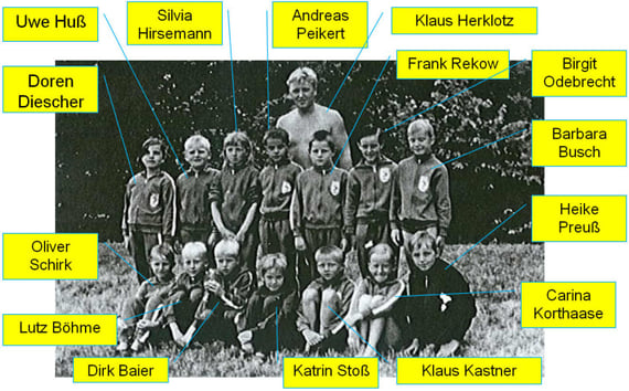 Die Trainingsgruppe um Klaus Herklotz Jahrgang 1962