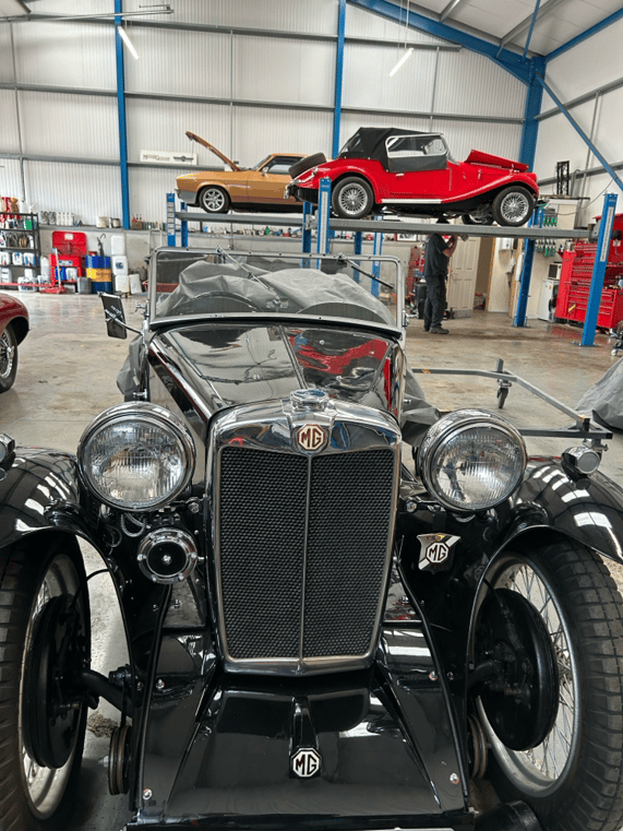 The French Spartan in Charles Russell Classic Cars garage