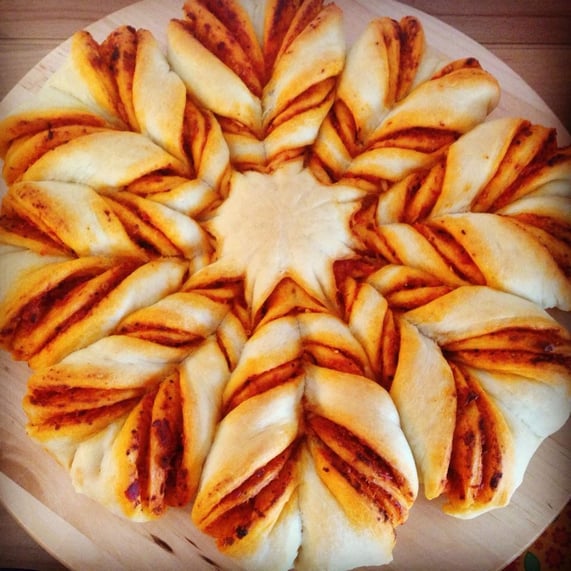 Rote Chili-Pestoblume, vegan