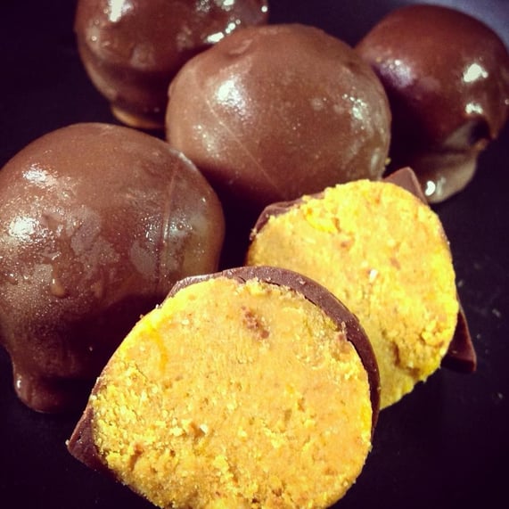 Kürbis-Erdnuss-Pralinen, vegan