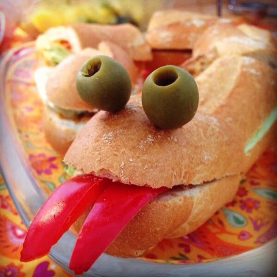 Baguette-Schlange, vegan