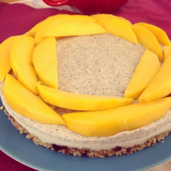 Earl-Grey-Torte mit Mango, vegan