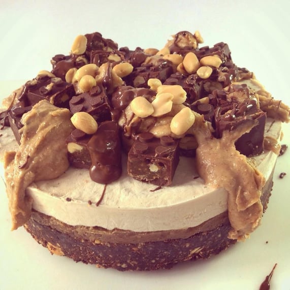Snickers-Torte, vegan