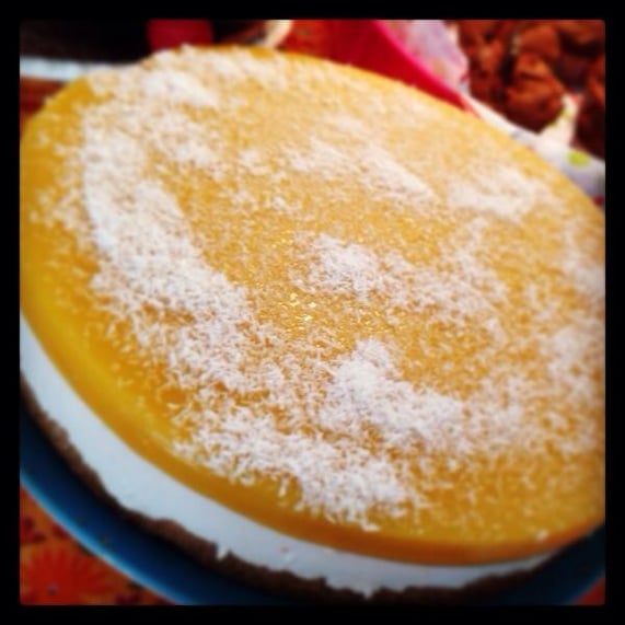 Mango-Kokos-Kuchen, vegan