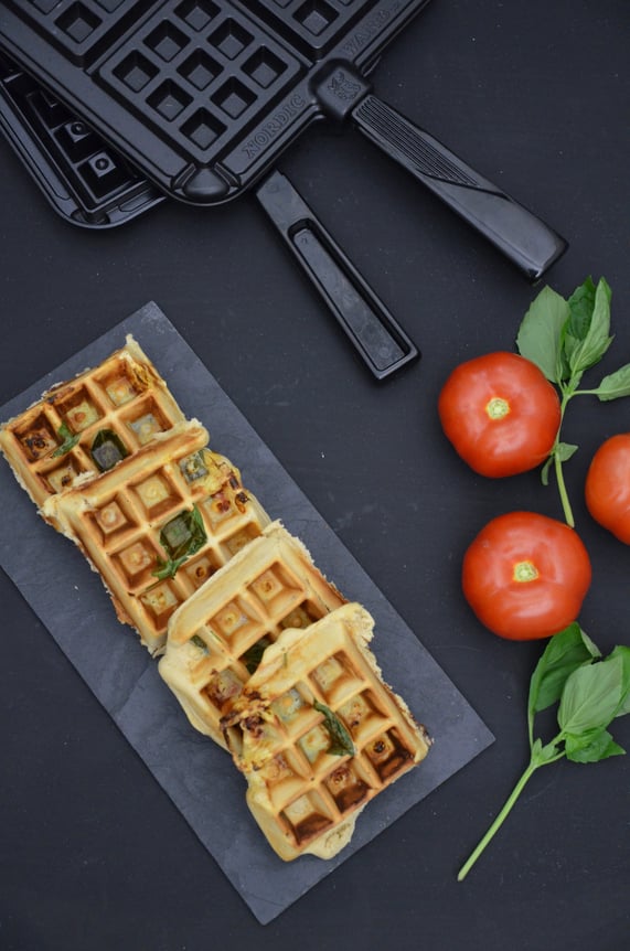 Pizzawaffeln und Waffeleisen