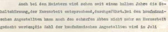 Ausschnitt aus Brief Georg Baumann an Sehmer 18.6.1931