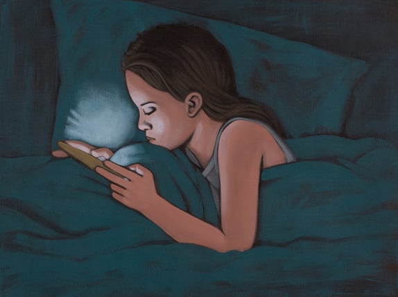 on the line | 80 x 60 cm | Mai 17