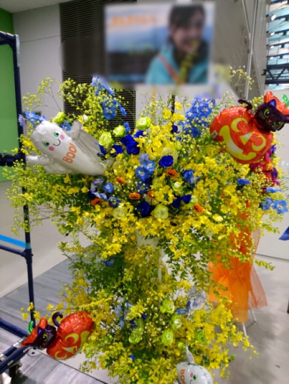 公演祝スタンド花