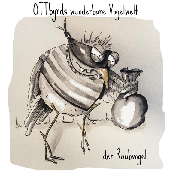 raubvogel, wortspiel, bad bird, robber, bords of prey, ottbyrds