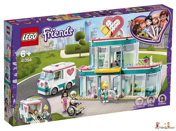 Bei der Bestellung im Onlineshop der-Wegweiser erhalten Sie das Lego Paket 41394 "Krankenhaus".