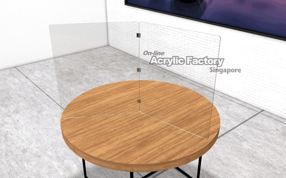 Acrylic shield Type8 set up