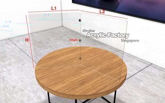 Acrylic shield Type8 diagram