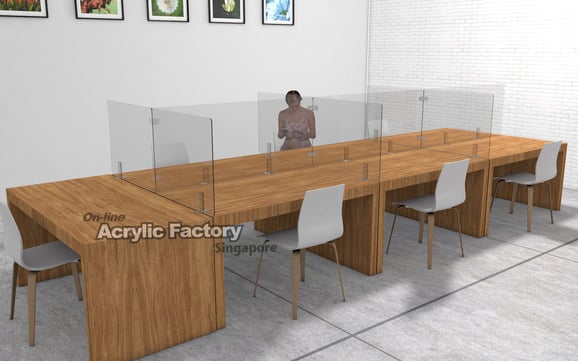 Acrylic shield Type16 7 desk