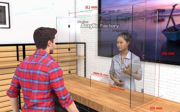 Acrylic shield Type2 diagram