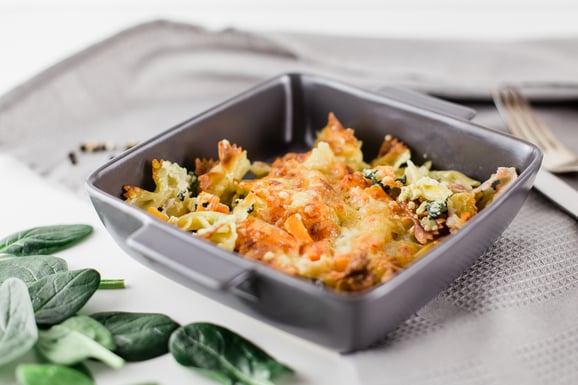 Nudel-Auflauf aus dem Dampfgarer.