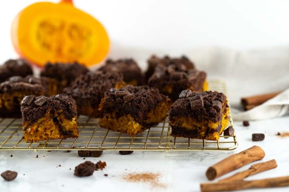 Kürbis-Schoko-Kuchen aus dem Dampfgarer.