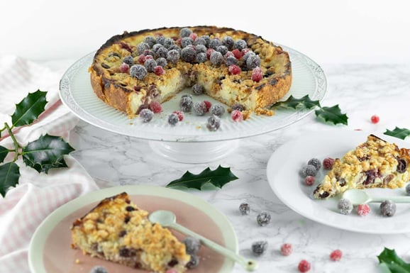 Beeren-Streuselkuchen aus dem Dampfgarer.