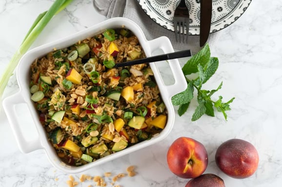 Sommer-Reissalat aus dem Dampfgarer.