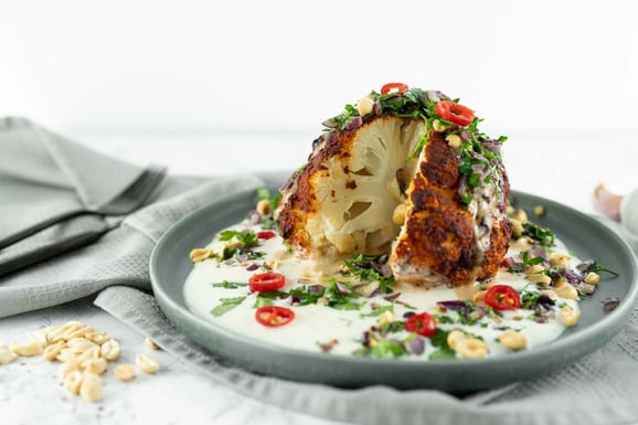 Schoko-Brinen auf Blätterteig aus dem Dampfgarer.