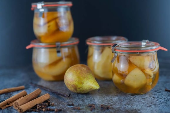 Birnen einmachen mit dem Dampfgarer.
