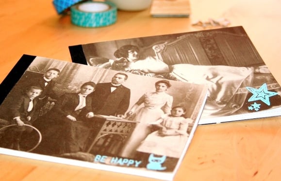 Notizblöcke selber gemacht - mit ganz persönlichem Einband.