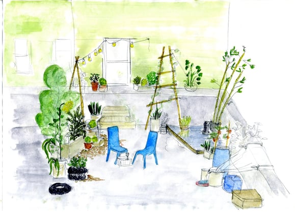 realistischere Version meines Traum-Dachgartens