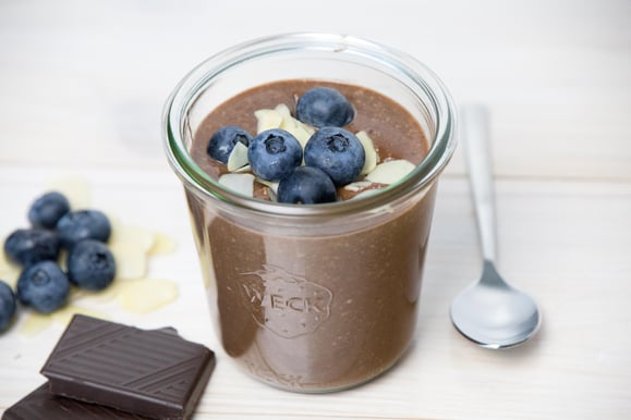 Steamhaus - Rezept für Kombi-Steamer und Dampfgarer: Blaubeeren Mandel Schokoladencrème