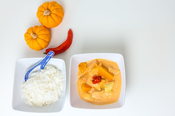 Bild zum Rezept für Steamer und Dampfgarer: Winterliches Red-Thai Curry.