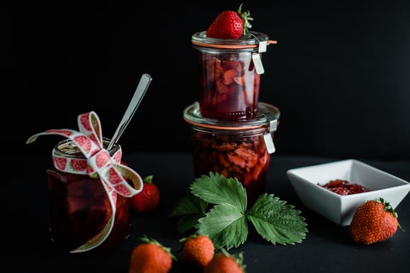 Erdbeer-Konfitüre aus dem Dampfgarer.