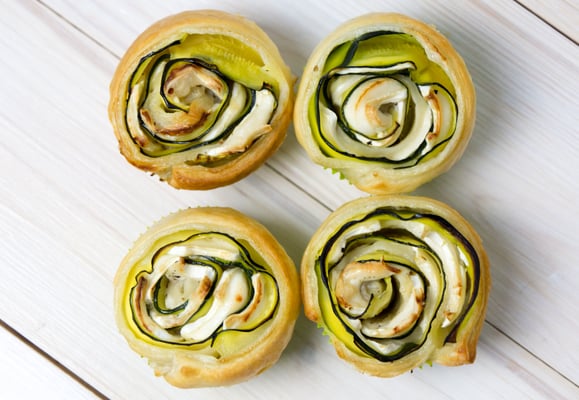 Steamhaus - Rezept für Kombi-Steamer und Dampfgarer: Zucchini-Rosen.