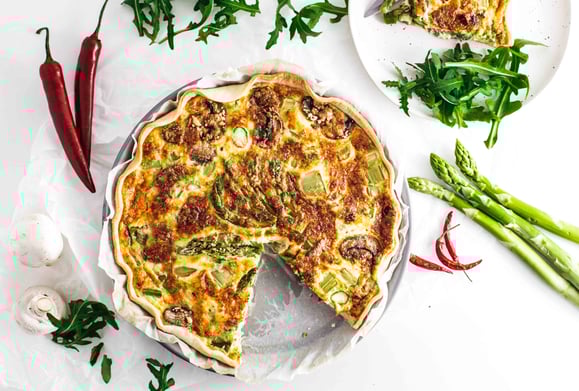 Rucola-Poulet-Pasta mit Pesto aus dem Dampfgarer.