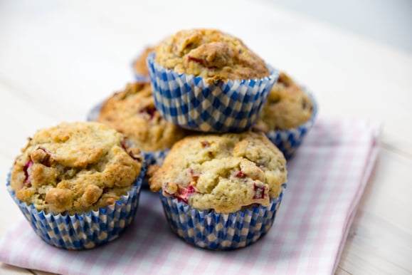 Steamhaus - Rezept für Kombi-Steamer und Dampfgarer: Rhabarber-Ingwer Muffin.