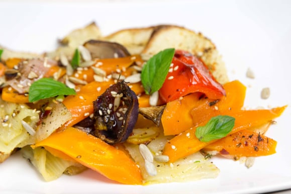 Bild zum Rezept für Steamer und Dampfgarer: gerösteter Fenchelsalat.