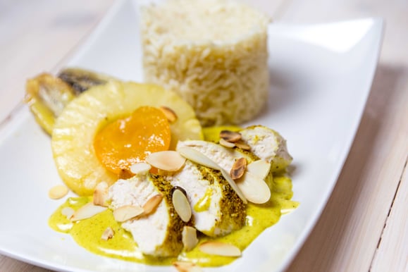 Riz Casimir aus dem Dampfgarer.