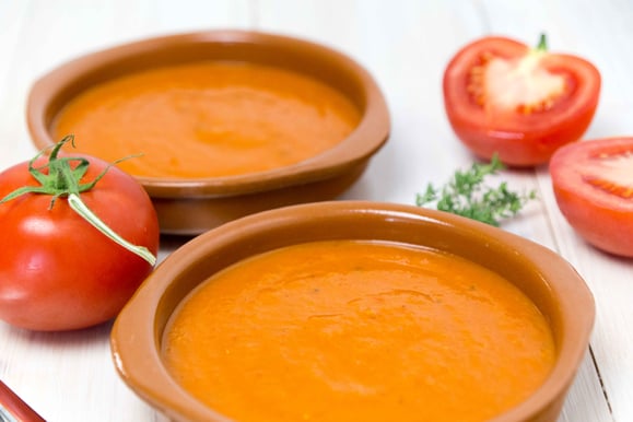 Tomatensuppe aus dem Dampfgarer.